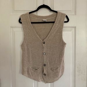CP Shades Oatmeal Linen Vest